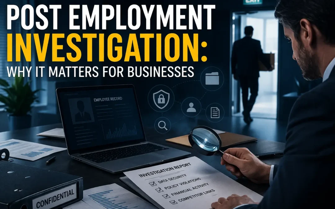 Post Employment Investigation: Why It Matters for Businesses